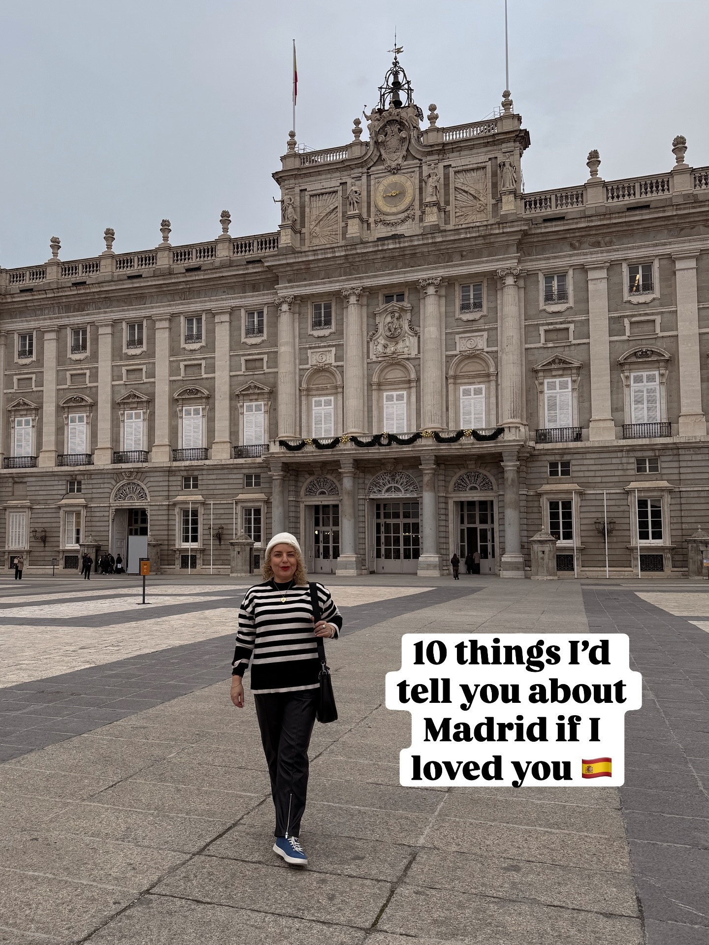 10 things I’d tell you about Madrid if I loved you 🇪🇸

1. Flea markets have the best souvenirs
They’re way cheaper than tourist shops. The same magnets I bought for 8 euros were only one euro. Baseball caps that I always buy for the guys as a souvenir for 5 euros. But they mostly take cash and only open on Sunday morning. 

2. The palace is free after 4 PM
You only need about 2 hours. Go late, save money, still get the full experience. We figured this out random but worked out great for us TG. 

3. The metro doors don’t open automatically
There’s a handle or button. Otherwise, you’ll be standing there wondering why the doors won’t open. I learned that the hard way lol 

4. The sun rises around 9 AM
Late mornings are built into the culture. Don’t fight it. Works out perfectly if you get jet legged the way I do! 

5. Life in Madrid doesn’t end when the sun goes down
Shops stay open until 9:30 PM.
Restaurants until midnight.
Coming from LA where everything shuts down by 8? Huge shock. Can imagine walking into a restaurant at the 10 pm??

6. Madrid will secretly make you hike
The streets look flat… until they’re not.
Wear comfortable shoes.

7. You don’t need a packed itinerary 
Some of the best moments happen between plans - walking, wandering, stopping for tapas.

8. Flamenco is still a must
Even though it’s from Seville, not Madrid - go anyway! Sitting at an UNESCO world heritage site watching a flamenco show is a once in a lifetime experience. 
Ask me where to go 👀

9. Don’t stress about where to eat
There’s a cute tapas bar on every corner. You really can’t go wrong.

10. You’ll walk more than you think
Even with the metro, Madrid is a walking city. Everything is closer than it looks. It takes less time to walk somewhere va Uber or take the metro. Again comfortable shoes like @allbirds highly recommended! 

This list is for first time travelers to Madrid!! LMK any questions or what I should add to this list! 

#madrid #madridspain #madridtravel

#LTKdayinmylife #LTKootd #LTKstorytime