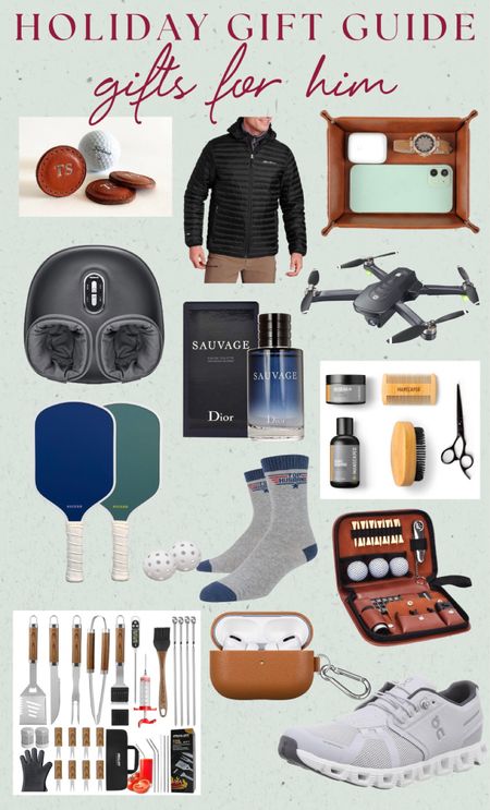 Great finds for the guys in your life. I always struggle to find gifts for him during the holidays so here is a good guide to start with- great for boyfriends, husbands, dads, friends, brothers, and/or in laws! #amazon #holiday #golf #gift #giftsforhim #gifts gifts for him #pickleball #tech #giftguide

#LTKsalealert #LTKGiftGuide #LTKHoliday