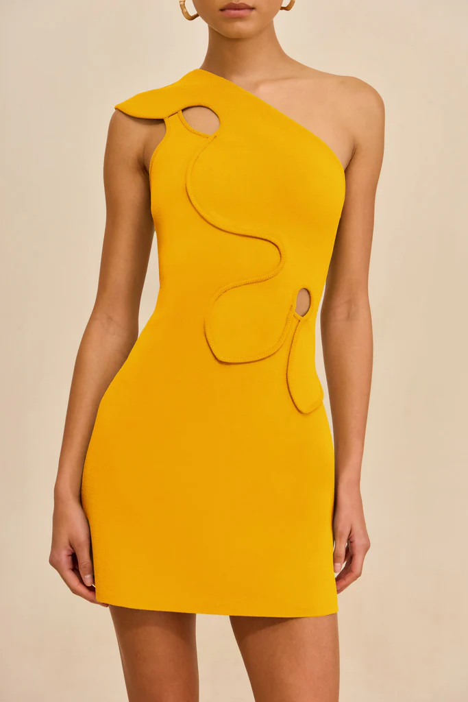 LABELLA KNIT DRESS - MARIGOLD | Cult Gaia - US