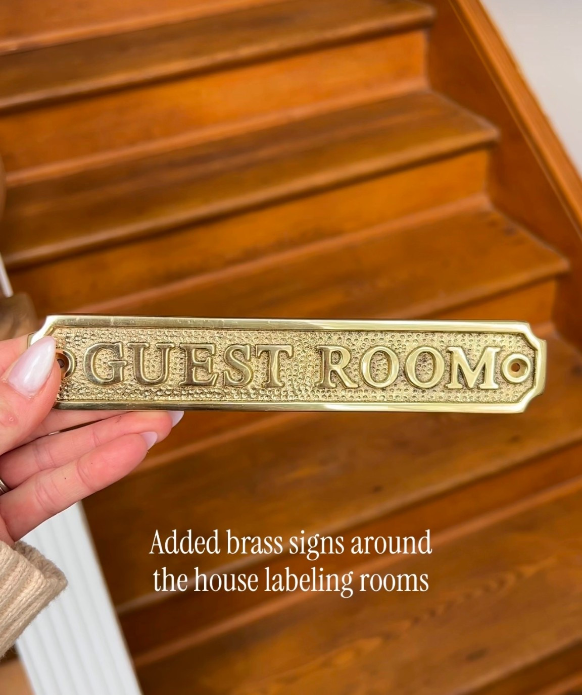 Brass door signs vintage signs 

#LTKHome