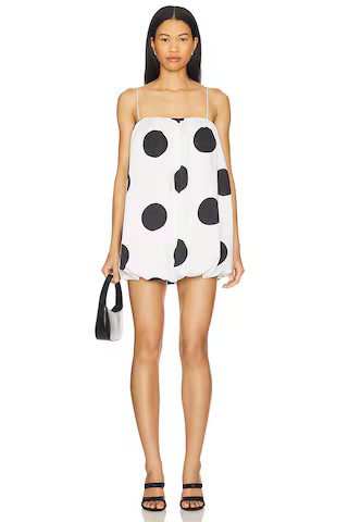 MORE TO COME Katti Mini Dress in White Polka Dot from Revolve.com | Revolve Clothing (Global)
