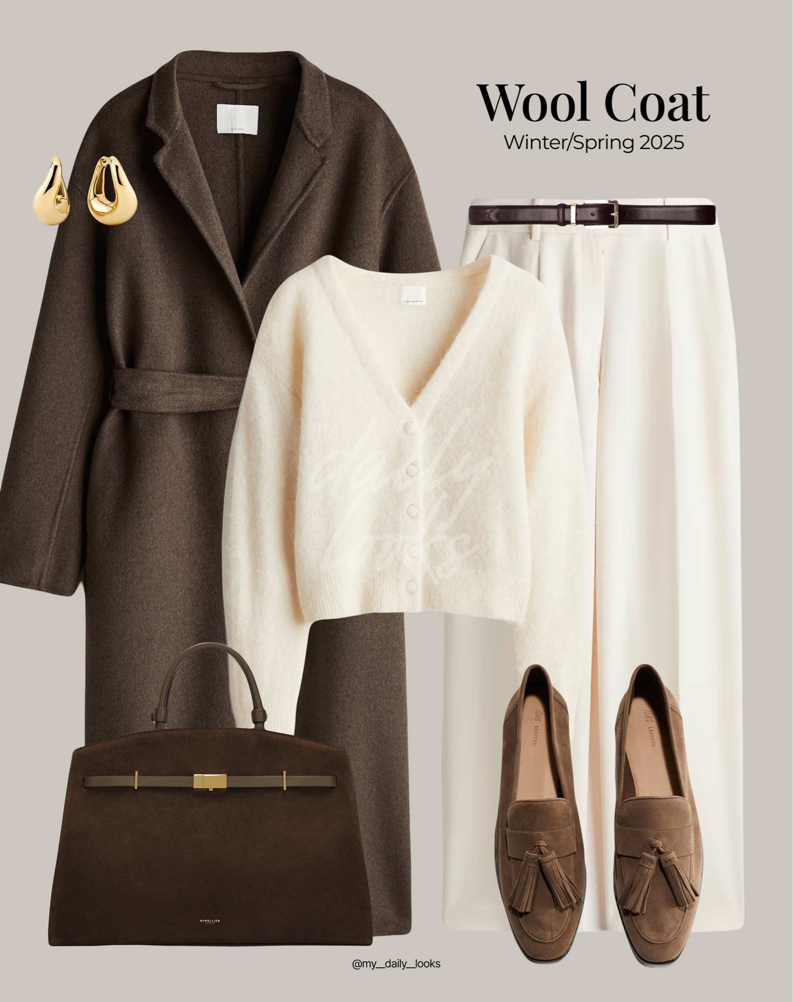 Styling long chocolate brown wool coat for winter-spring looks 🤎

Tags: deep brown, dark brown, chocolate, wool coat, coat look, coat outfit, winter style, pre-spring, spring style, winter outfit, spring outfit, winter fashion, spring fashion, easy styling, simple everyday look, chic & basic outfit, Parisian look, casual outfit, capsule wardrobe, office look, brunch style, high street, The Hudson Demellier bag. 


#LTKstyletip #LTKwinter #LTKbag