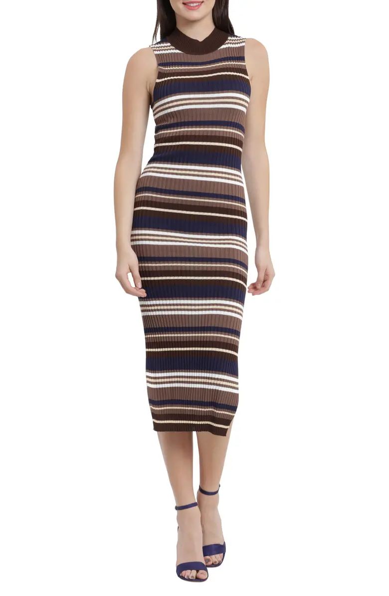 Striped Sleeveless Midi Sweater Dress | Nordstromrack | Nordstrom Rack