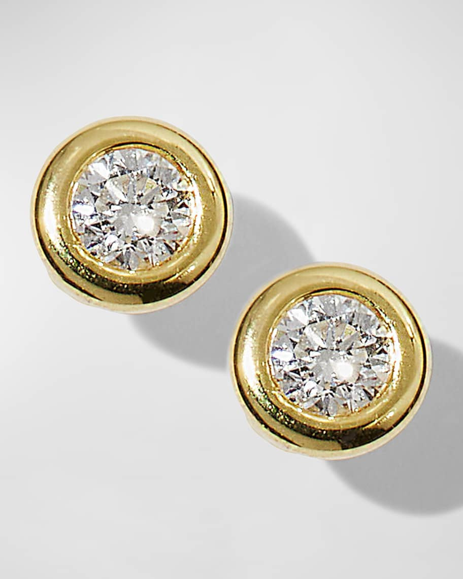 18k Gold Diamond Stud Earrings | Neiman Marcus