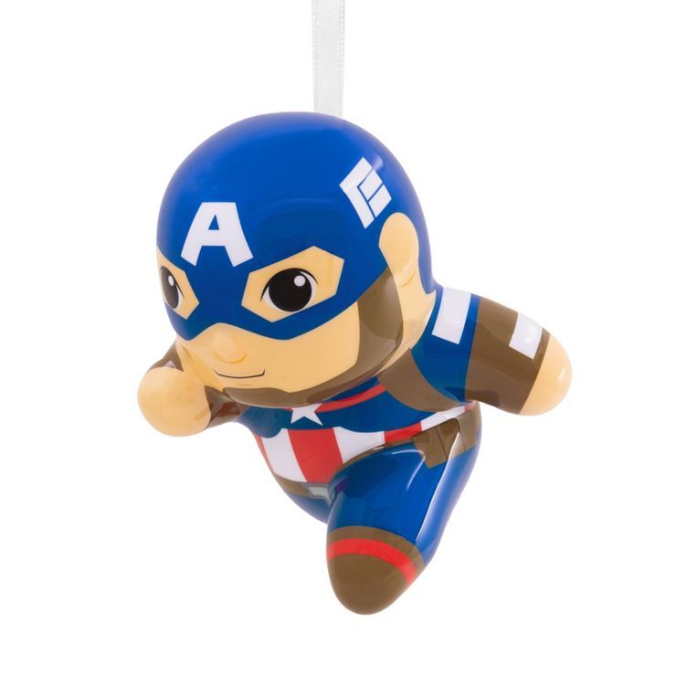 Hallmark Marvel Captain America Decoupage Christmas Tree Ornament | Target