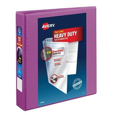 Avery 400 Sheet 1.5&#34; One Touch EZD Heavy-Duty Ring Binder Purple | Target