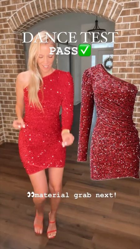 This red sparkly dress with sequins is the perfect formal dress for your next event -Valentine’s Day dress, Galentine’s Day Dress, party dress, etc. 

I love how BIG the sequins are and the velvet material is the perfect backdrop for extra sparkle! ❣️✨

❤️SIZING: lots of stretch and true to my normal dress size small (order your normal dress size)🫶

❓Do you have a formal event to attend this year?  This short red dress would be PERFECT for any date night or fancy event you have!  —Would even be pretty as a prom dress or homecoming dress. 💃


#LTKMostLoved #LTKfindsunder50 #LTKparties
