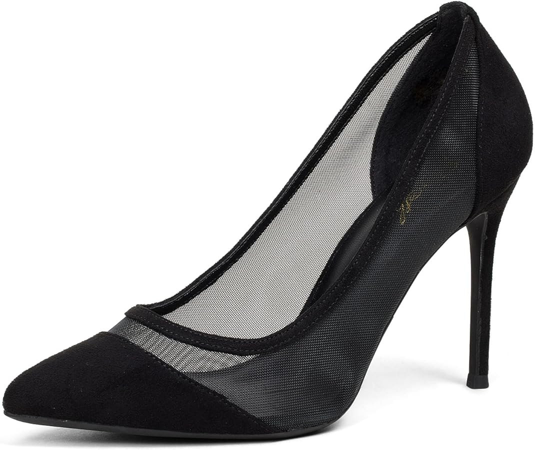 GENSHUO High Heels Pumps for Women Closed Toe,Sexy Pointy Stiletto Heels 4 Inch,Party Prom Dress ... | Amazon (US)