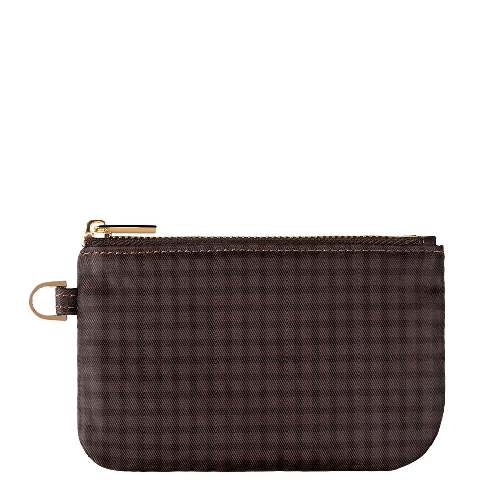 Cafe Gingham Zipper Pouch | Walli Cases