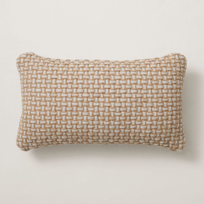Woven Two-Tone Indoor/Outdoor Pillow | West Elm (US)