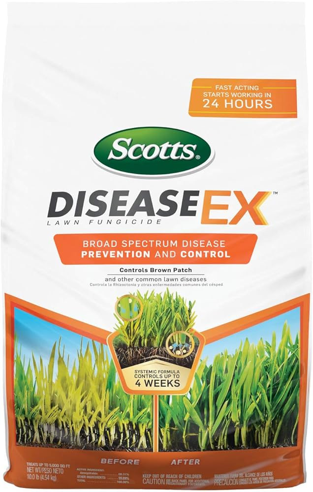Scotts DiseaseEx Lawn Fungicide, Controls and Prevents Disease Up to 4 Weeks, Treats Up to 5,000 ... | Amazon (US)