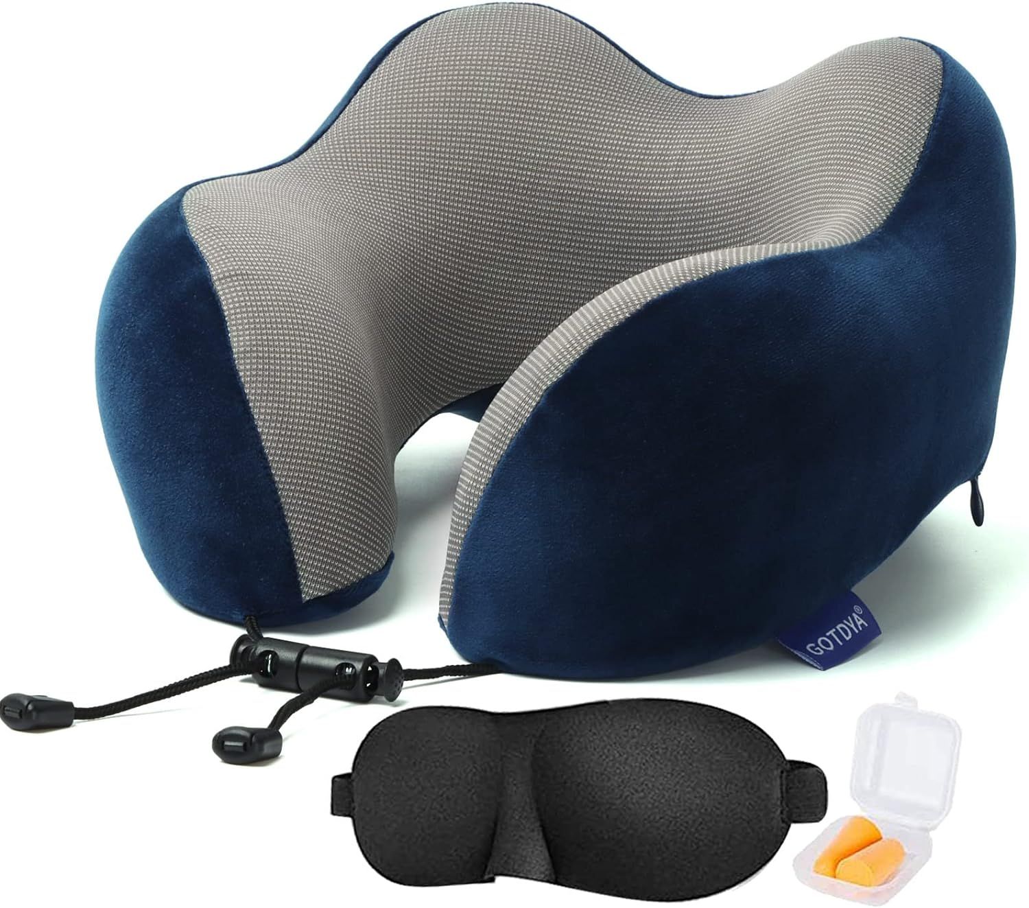 GOTDYA Travel Pillow,Travel Neck Pillows for Sleeping,100% Pure Memory Foam Soft Comfort & Suppor... | Amazon (US)