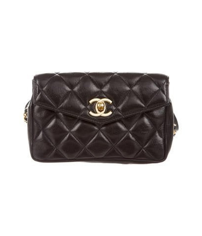 Chanel Vintage Quilted Belt Bag Black Chanel Vintage Quilted Belt Bag | The RealReal