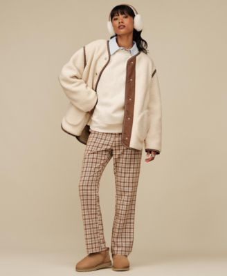 UGG Women's Emerson Braid Front-Placket Jacket - Macy's | Macy's