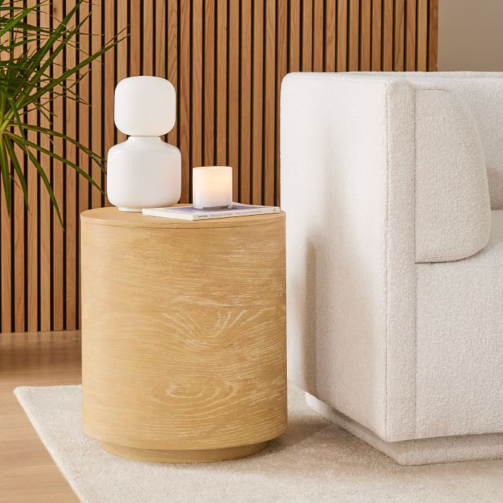 Volume Side Table (16.5") - Wood | West Elm (US)