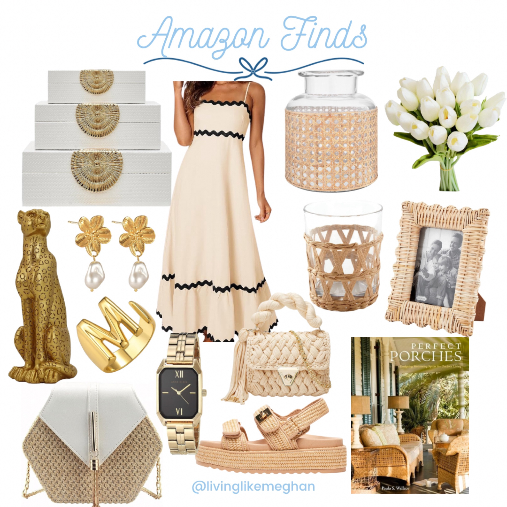 Amazon Finds





Amazon, neutral home, neutral decor, neutral style, fashion finds, summer style, Amazon finds, rattan, wicker, faux tulips, books, crossbody, raffia bag, shelf storage, gold watch, picture frame, Amazon home, Amazon fashion

#LTKShoeCrush #LTKHome #LTKItBag