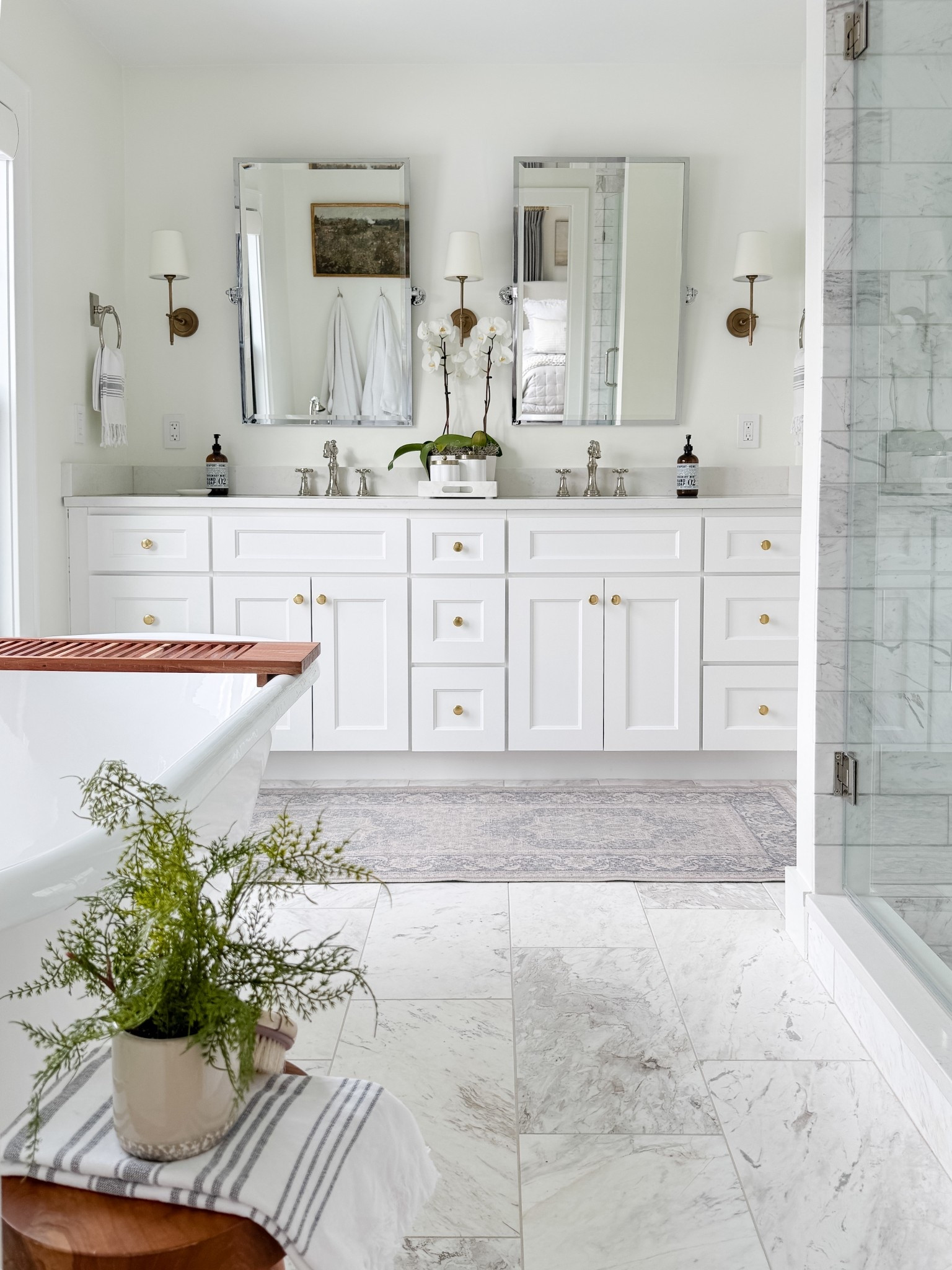 Timeless over trendy in this bathroom renovation.

I mixed warm brass with classic polished nickel for a layered, collected look that feels elevated and enduring. The key is keeping the silhouettes traditional and the finishes refined — it adds depth without overwhelming the space.

I’m linking what I used in my bathroom, along with more thoughtfully curated picks to help transform your bathroom into a true oasis. I love that Wayfair makes it easy to source timeless, well-priced pieces all in one place — especially when you’re renovating and juggling so many decisions.

@wayfair #ad #WayfairPartner #Wayfair

#LTKdayinmylife #LTKSaleAlert #LTKHome