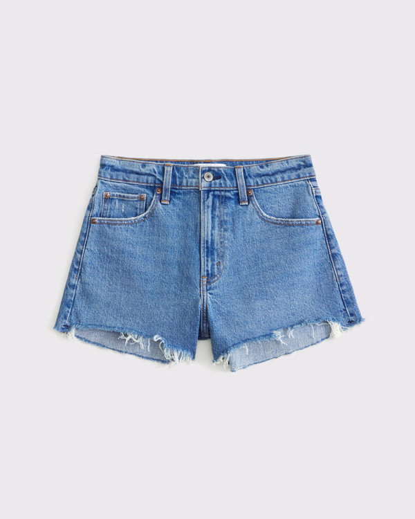 High Rise 90s Cutoff Short | Abercrombie & Fitch (US)