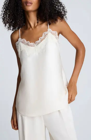Lace Trim Satin Camisole | Nordstrom