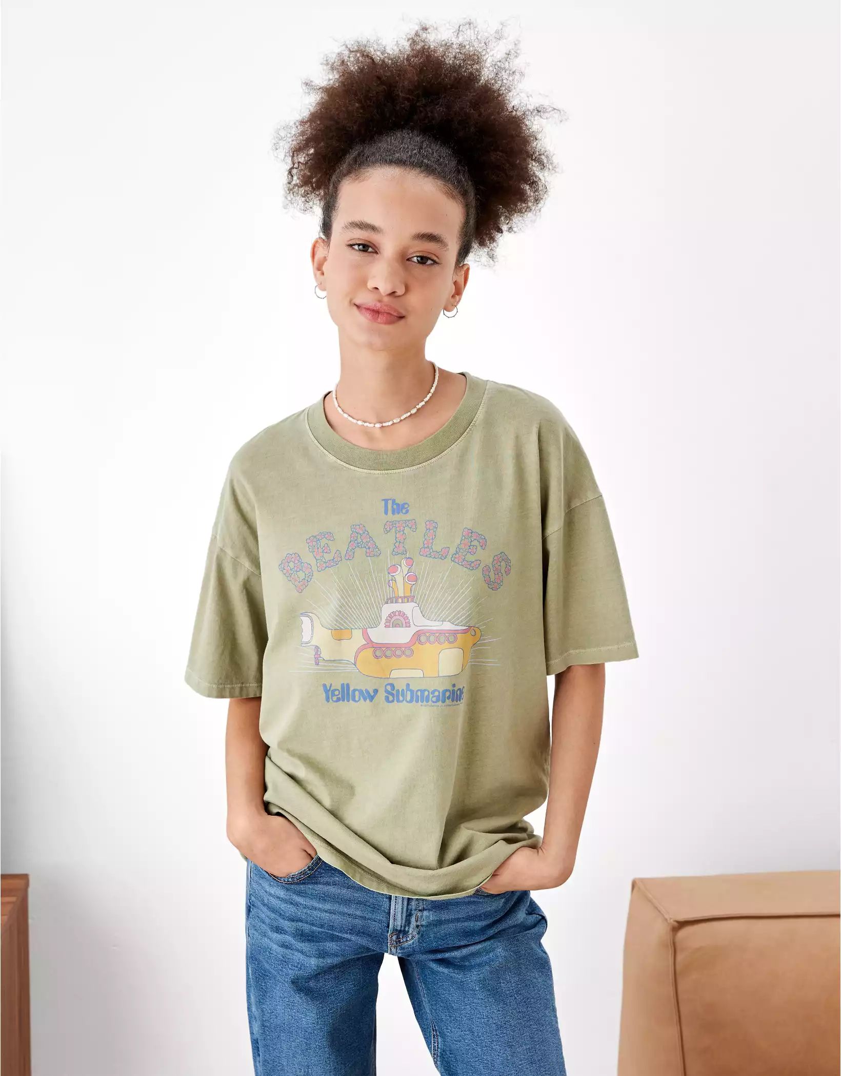 AE Oversized The Beatles Graphic Tee | American Eagle Outfitters (US & CA)