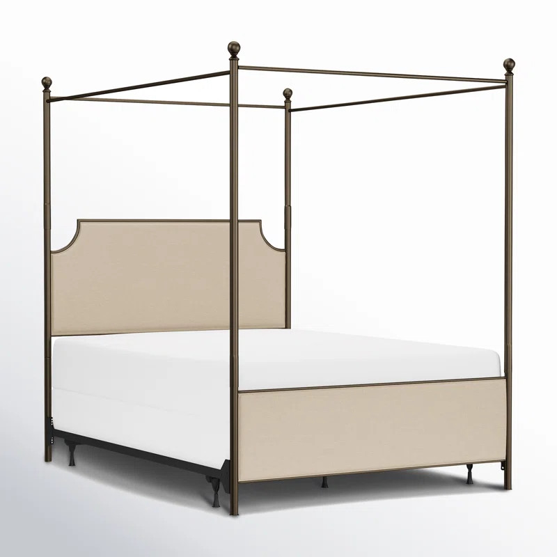 Aasif Upholstered Metal Canopy Bed | Wayfair North America