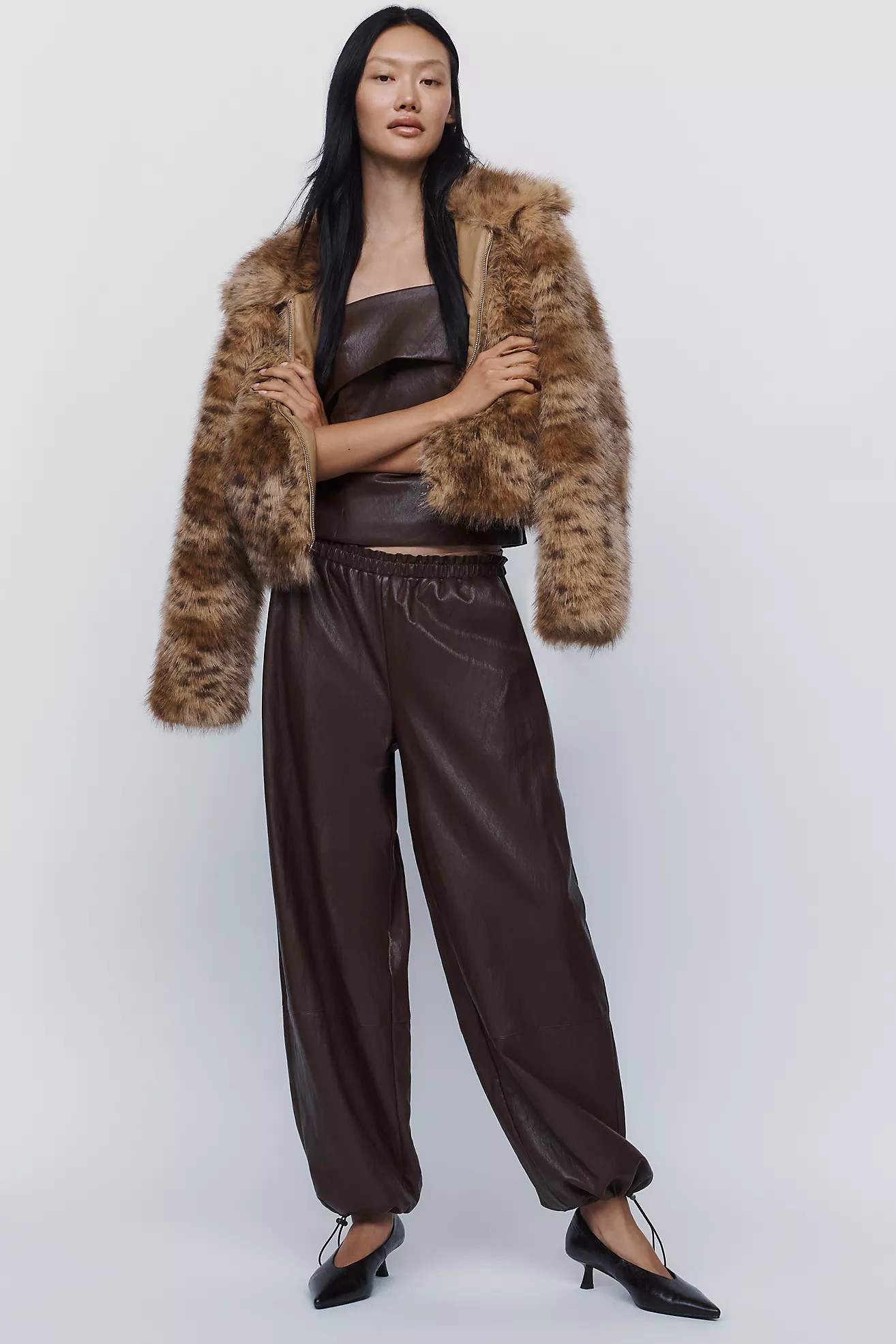 Faux Leather Balloon Pants | Anthropologie (US)