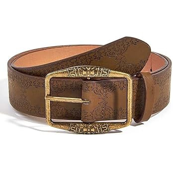 Flimire Women Western Belt Vintage Metal Buckle Leather Belts Country Cowboy Cowgirl Belt for Jea... | Amazon (US)