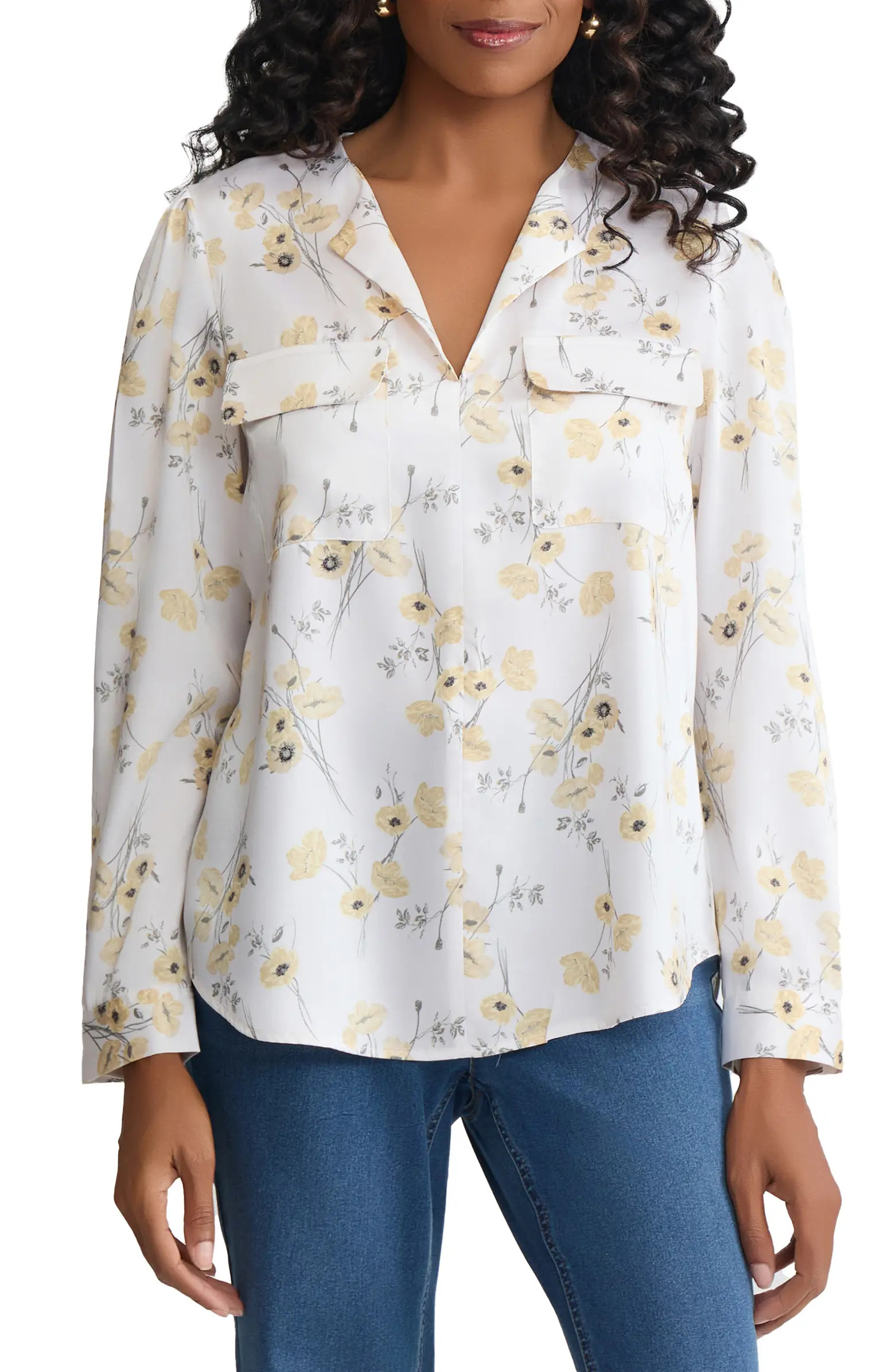 Simplified Long Sleeve Utility Top | Nordstrom