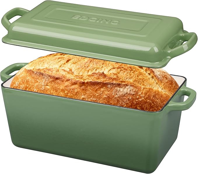 Enameled Cast Iron Dutch Oven, Oblong Bread Oven for Sourdough Bread Baking, Baking Pan, Dual Han... | Amazon (US)