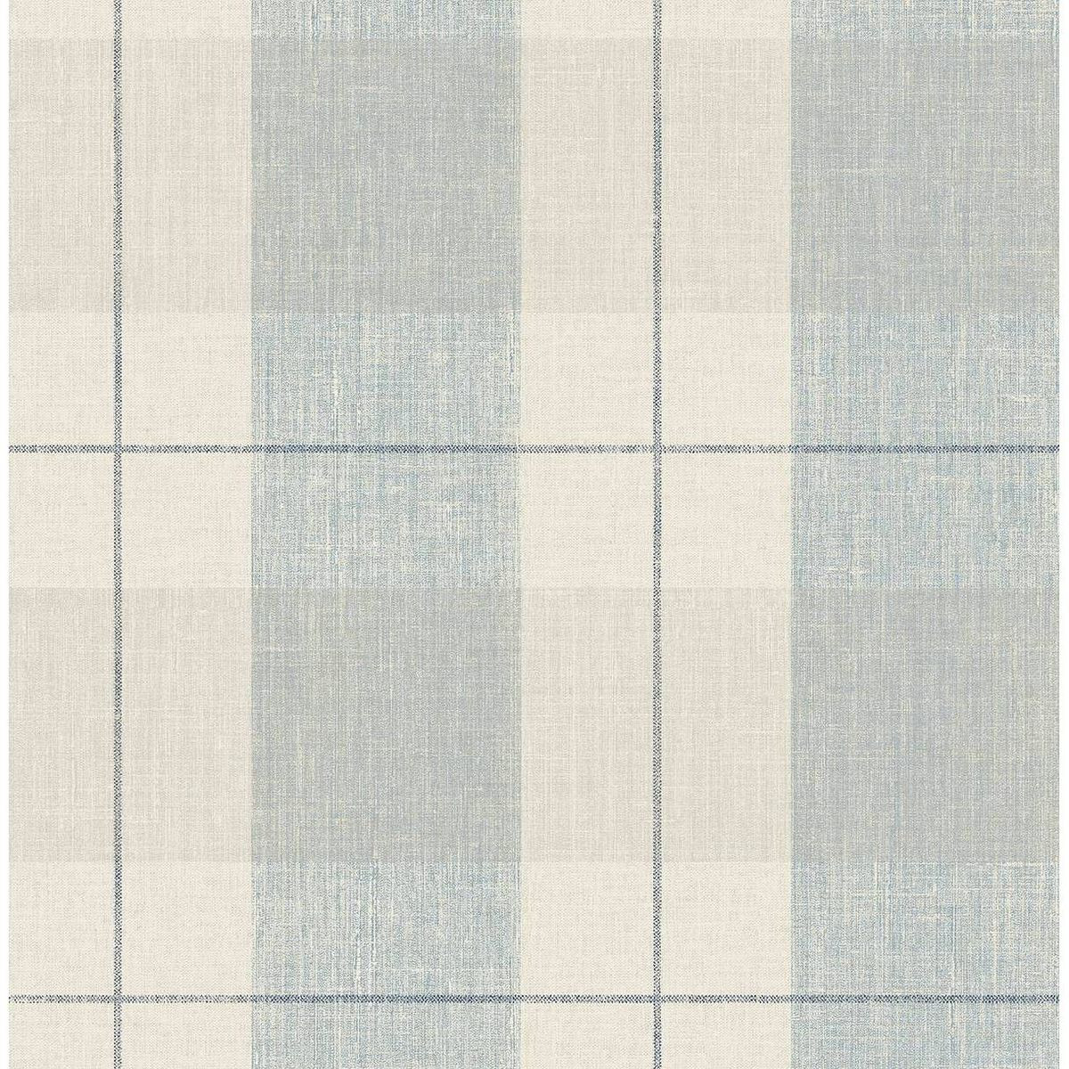 NextWall Blue and Beige Lenox Hill Plaid Peel and Stick Wallpaper | Target