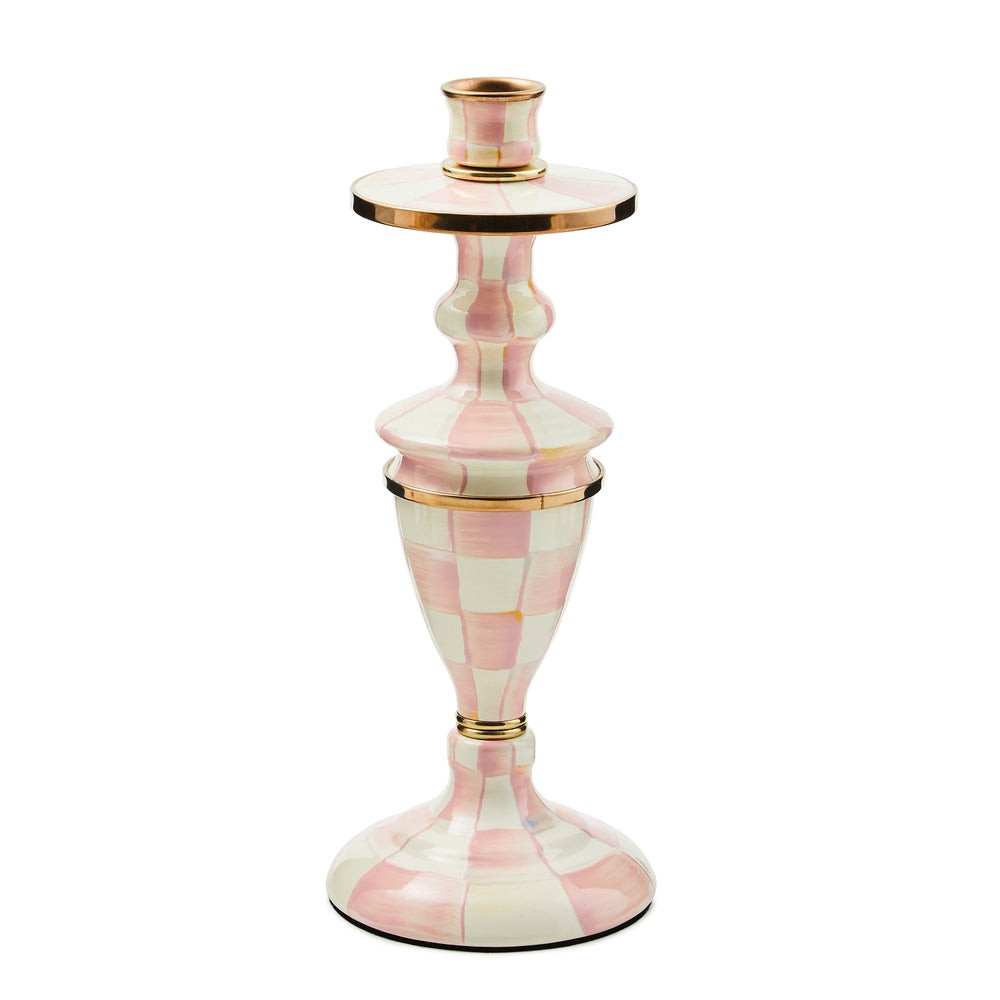 Rosy Check Medium Candlestick | MacKenzie-Childs