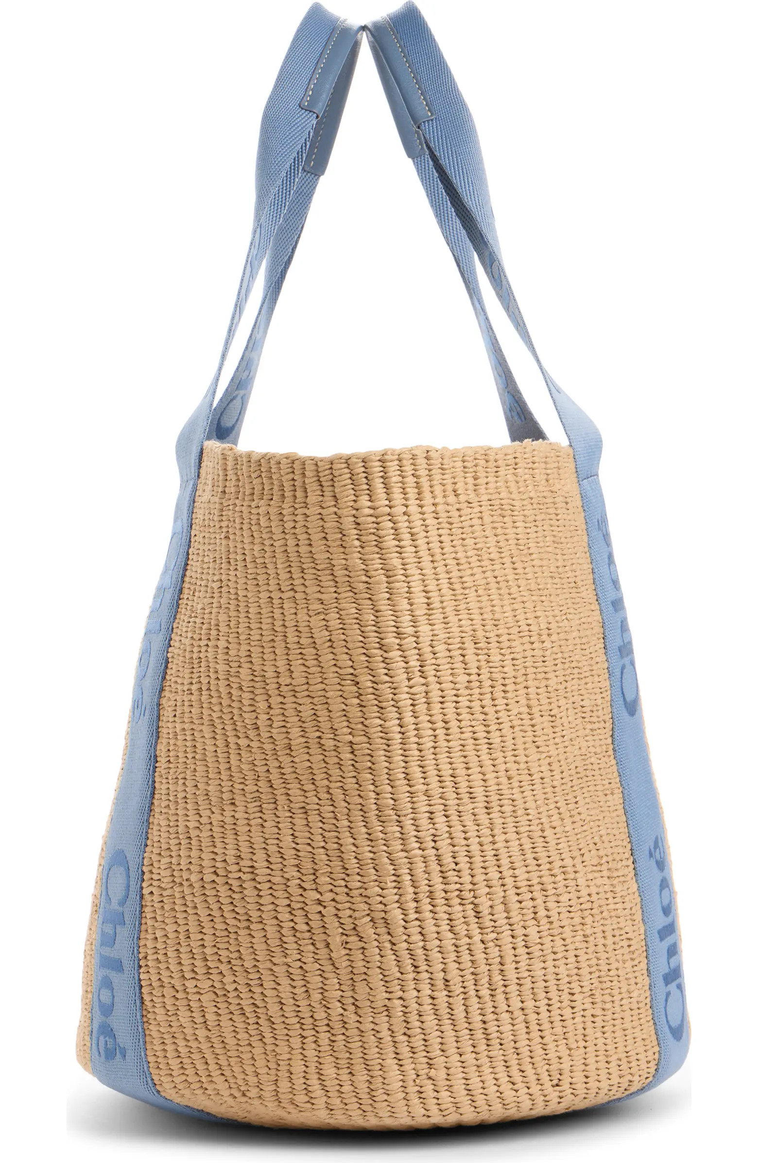 Large Woody Straw Basket Tote | Nordstrom