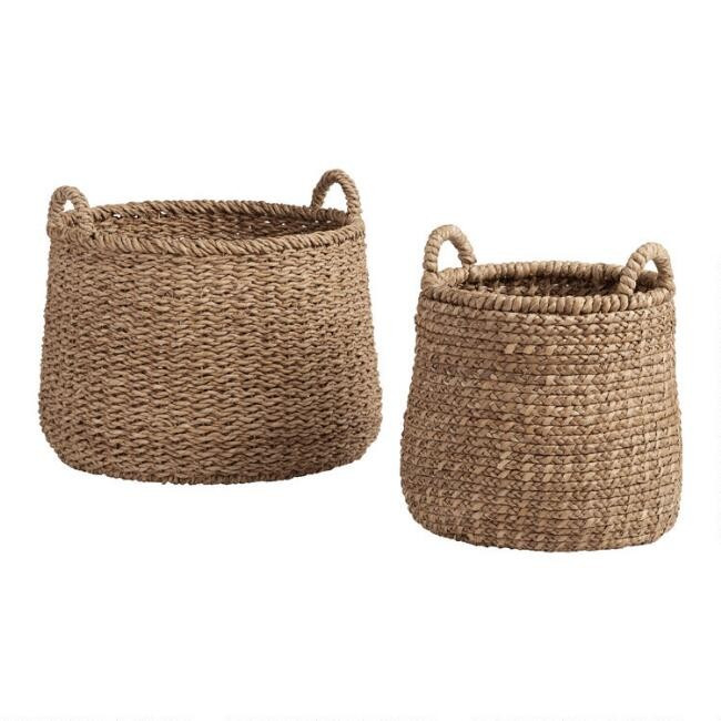 Natural Hyacinth Noelle II Tote Basket | World Market