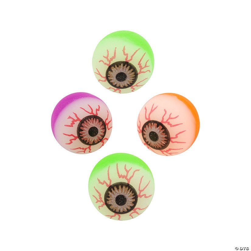 Eyeball Bouncy Balls - 12 Pc. | Oriental Trading Company