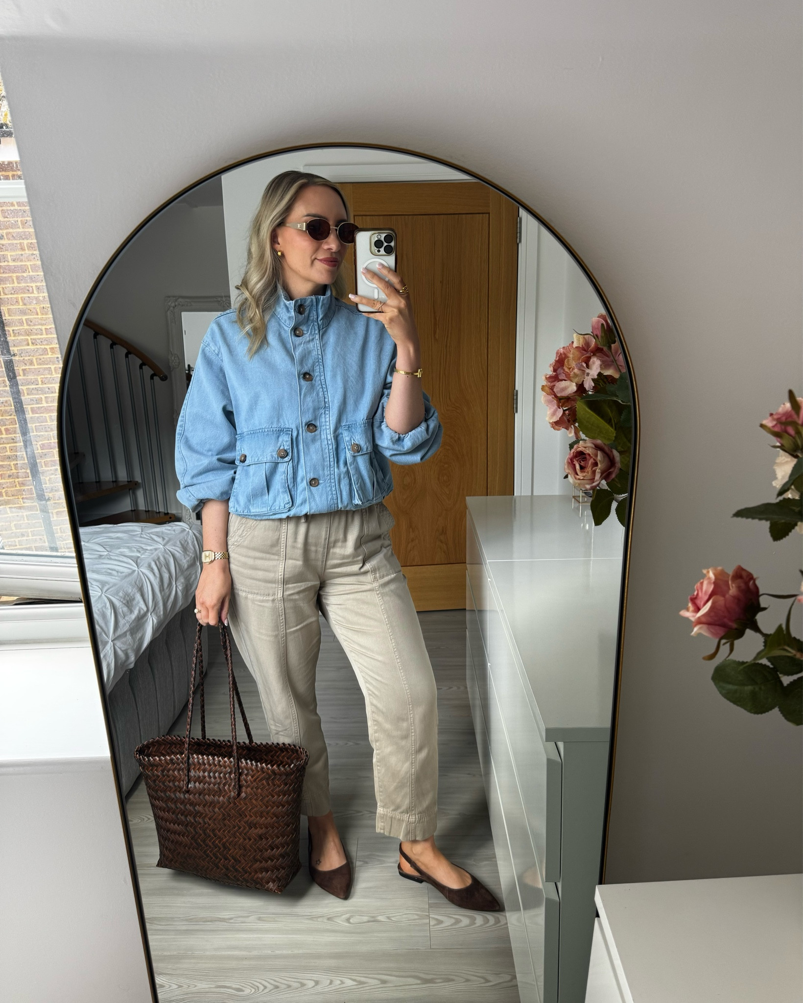 Spring outfit idea 🫶🏼

I wear a size medium in the denim utility jacket, a 12 in the stone utility trousers and an XS in the navy henley top  

#LTKspring #LTKuk #LTKsummer