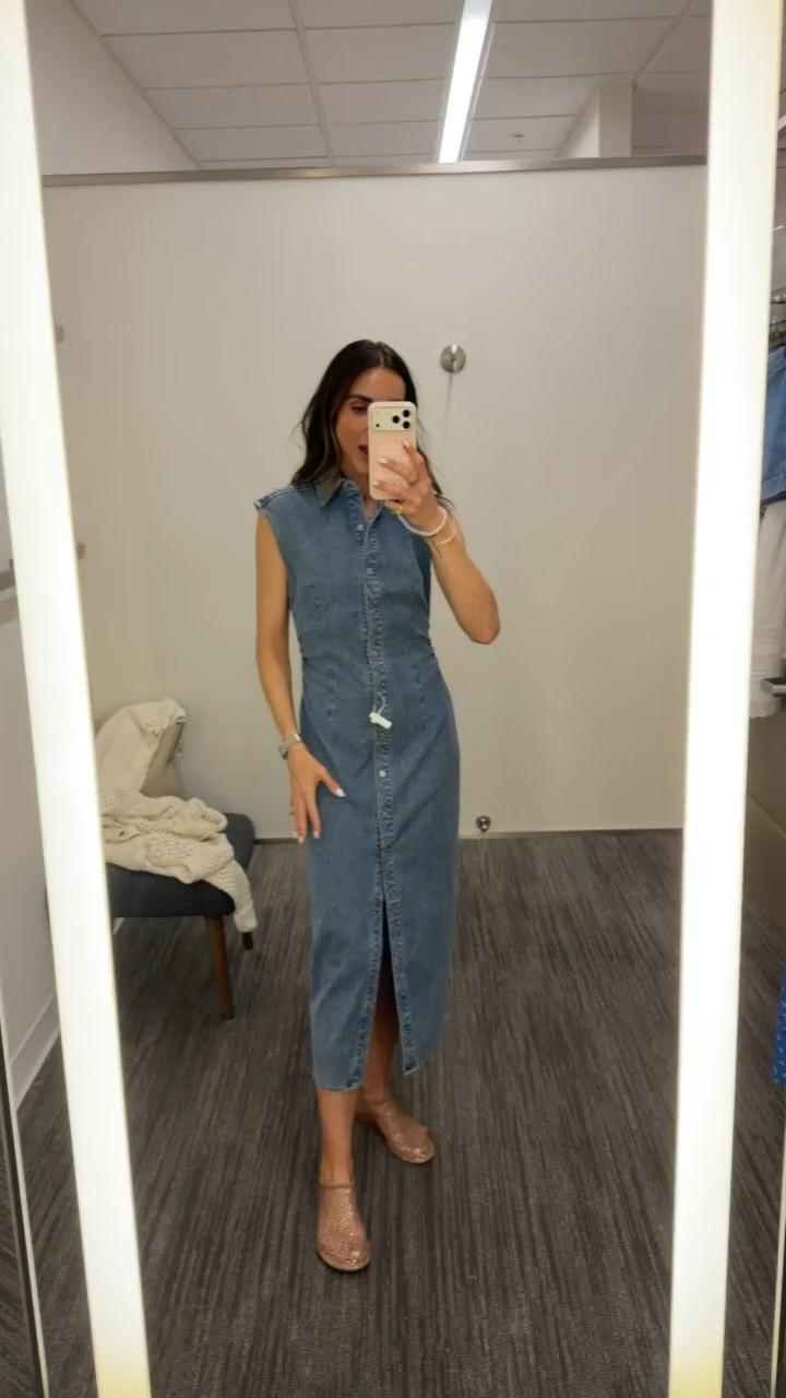 This denim midi dress is one of those easy pieces that does all the work for you. The tailored fit is flattering, the button front adds a classic touch, and it looks just as cute with sandals now as it will with a lightweight sweater later.

Denim dress, Midi dress, Casual chic outfit, Summer dress outfit, Transitional style, Everyday fashion, Denim trend, Closet staple, Weekend outfit, Comfortable style, Nordstrom finds, Effortless dressing, annabrstyle

#LTKootd #LTKOver40 #LTKgrwm