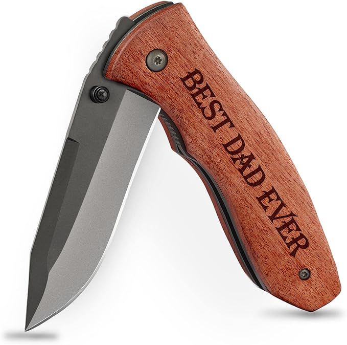 Titorld Gifts for Men Dad Father, BEST DAD EVER Pocket Knife, Christmas Stocking Stuffers, Engrav... | Amazon (US)