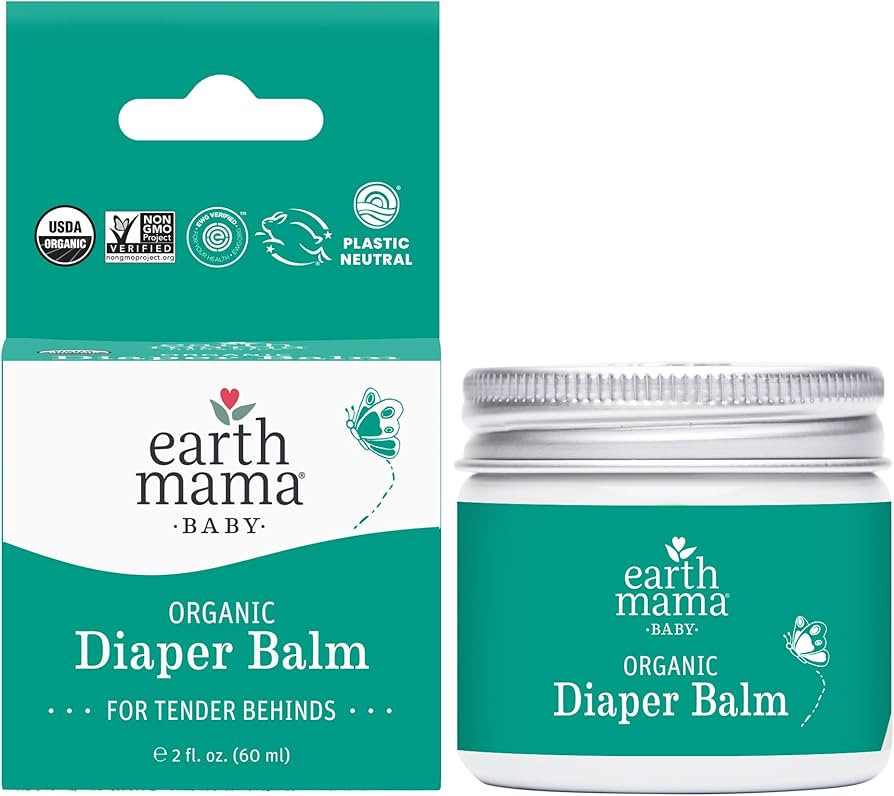 Earth Mama Organic Diaper Balm 2-Ounce | Diaper Cream for Baby | EWG Verified, Petroleum & Artifi... | Amazon (US)