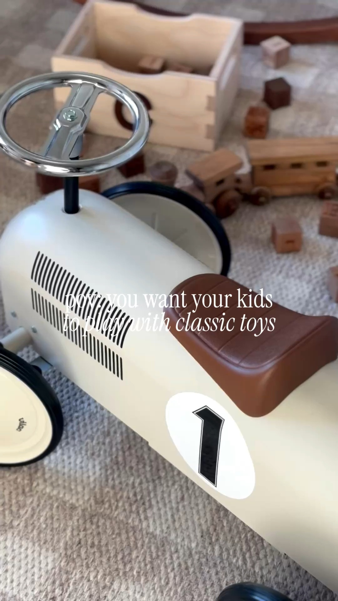 POV: you want your kids to grow up playing with classic toys 🤎
Rocking horses, alphabet blocks, teddy bears, and ride-on cars—simple pieces that never go out of style and actually get played with.

Classic kids toys, timeless toys for kids, wooden toys, alphabet blocks, rocking horse, teddy bears, ride on car, neutral kids toys, vintage inspired toys, classic childhood toys


#LTKKids #LTKmomlife #LTKBaby