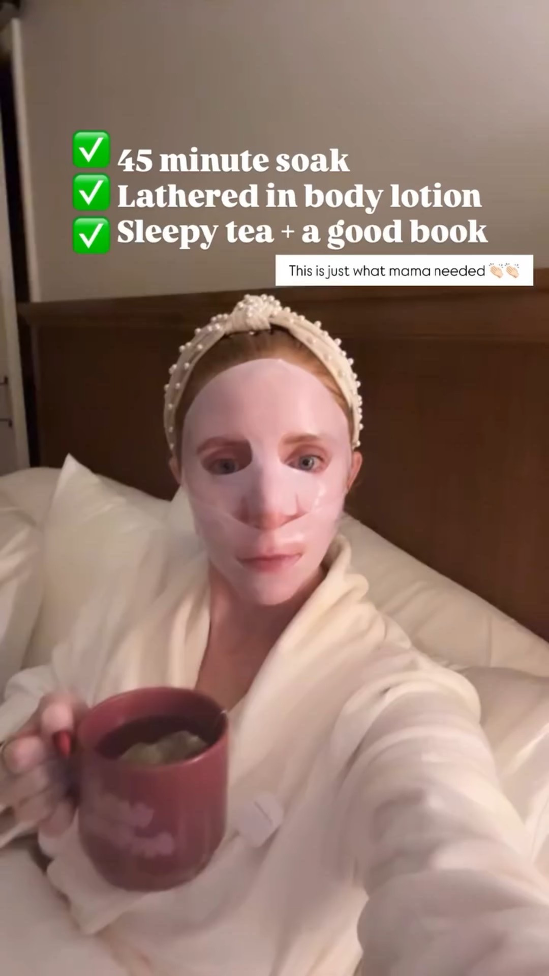 ✅
✅
✅ 45 minute soak 
Lathered in body lotion
Sleepy tea + a good book  This is just what mama needed 👏🏻👏🏻



Self care 
Evening routine 
Mom life 
Pampering 

#LTKmomlife #LTKBeauty #LTKselfcare