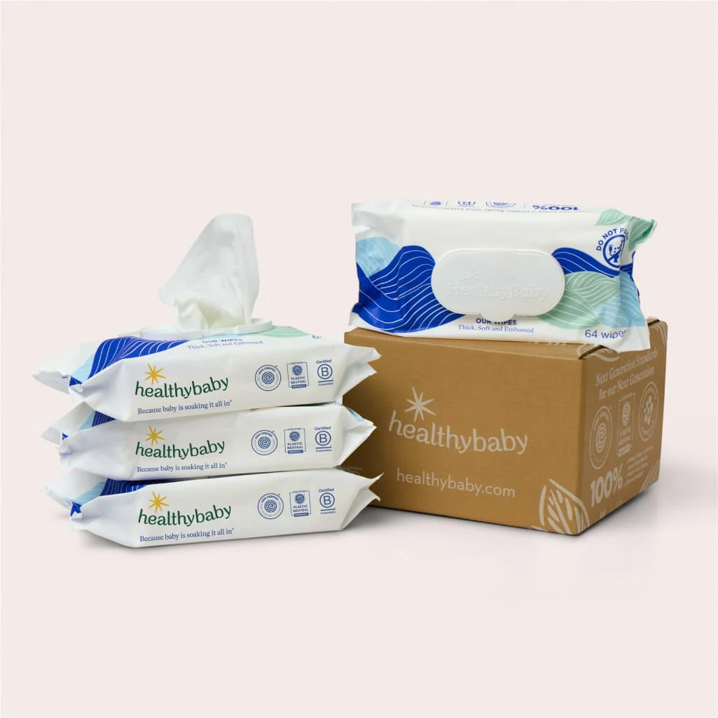 HealthyBaby Disposable Plant-Based Baby Wipes | healthybaby