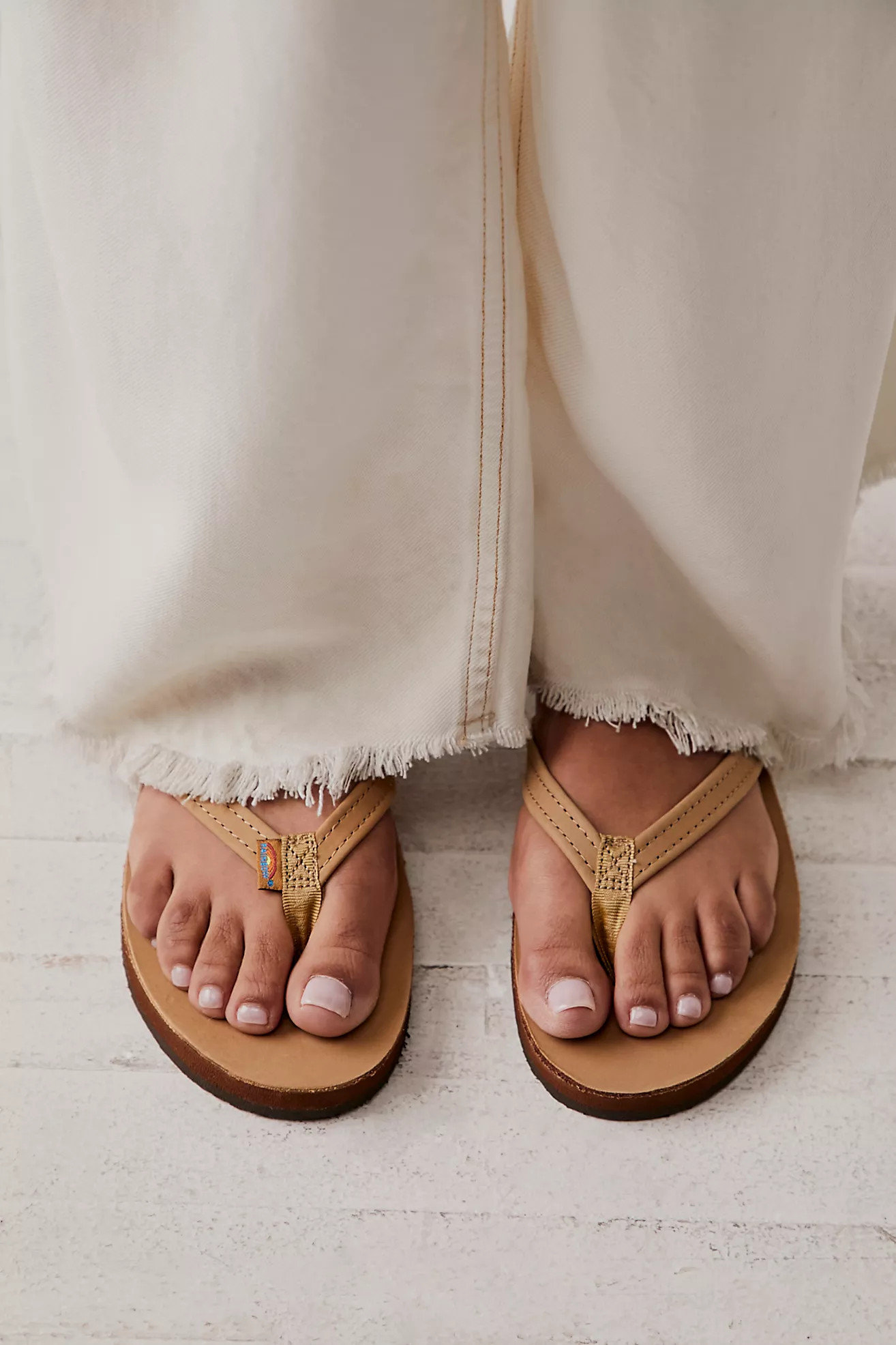 Rainbow Narrow Strap Flip Flops | Free People (Global - UK&FR Excluded)