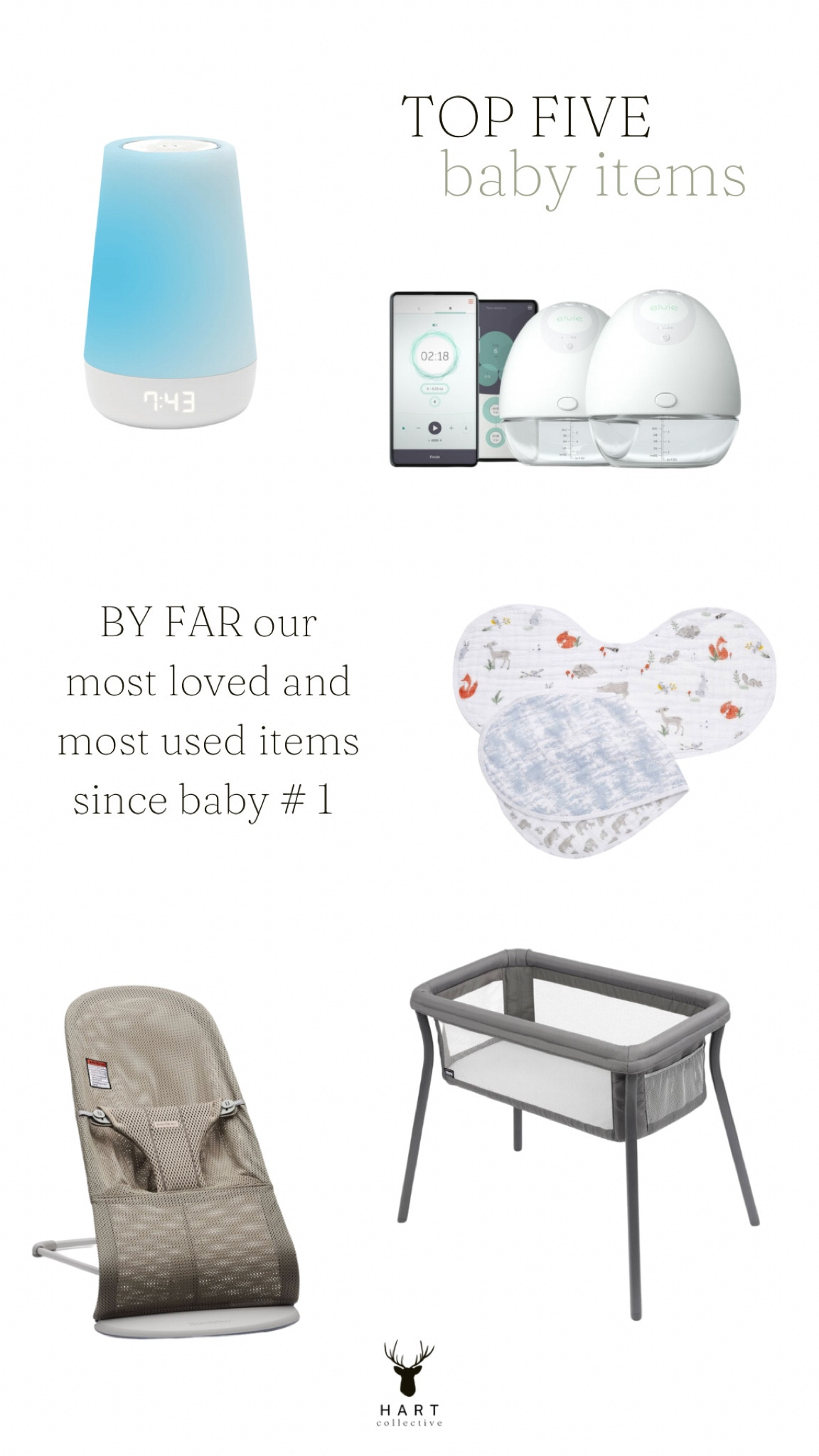 A hot topic and area for debate in the pregnancy world is baby must-haves. It seems as though everybody is trying to get you to buy everything or they are shaming the "stuff" and emphasizing how you don't need anything. I am all for being open-minded, but I err on the side of being an over-prepared mama! Also, if I can get something that makes my life a little easier, even if I know I am fully capable, why the heck not?? We went through our baby gear last weekend before a yard sale and realized just how much we'd wasted buying allllll of the "essential baby items" that didn't work how we thought they would! Safety gear, bottles, carriers, and sleep items vary greatly for every kiddo based on their preferences. Some babies love swings and some love seats and literally the only thing they care about with toys is how to get them in their mouths. This list of essentials is based 100% on my experience as a mom and what helped ME the most during the baby phase (and even now!).

The hatch rest plus has been a true lifesaver. It helps immensely with creating a sleep environment for the little one and it is amazing that it includes a light and app capabilities. 💤
I've used and preferred my elvie pump for both of my babies so far. I love the ease of use and portability were incredible. I plan to use it with #3 if and when I pump!! 👩🏽‍🍼
The aden and anais burpy bibs don't even need explanation. They. Are. Everything. I had one set with my first and ended up with four more sets for my second. If #3 is a spitter like his brothers, these will have paid for themselves in outfits saved by one month 🤪
Portable cribs are all so vastly different, but we got this one on a whim to be our in-room bassinet with #1 and I have never been more pleasantly surprised in the ROI of a baby item! 🙌🏽
The baby bjorn bouncer is the perfect baby container if you feel guilty using one 🤣 

#LTKFind #LTKbump #LTKbaby