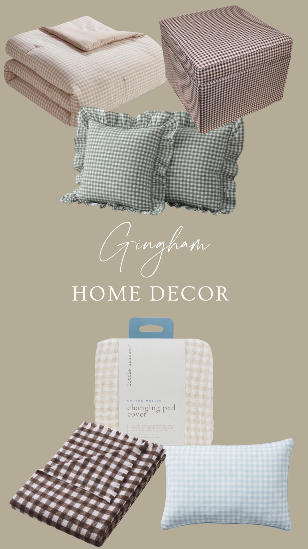 Adorable gingham finds for every space🤍

#LTKHome