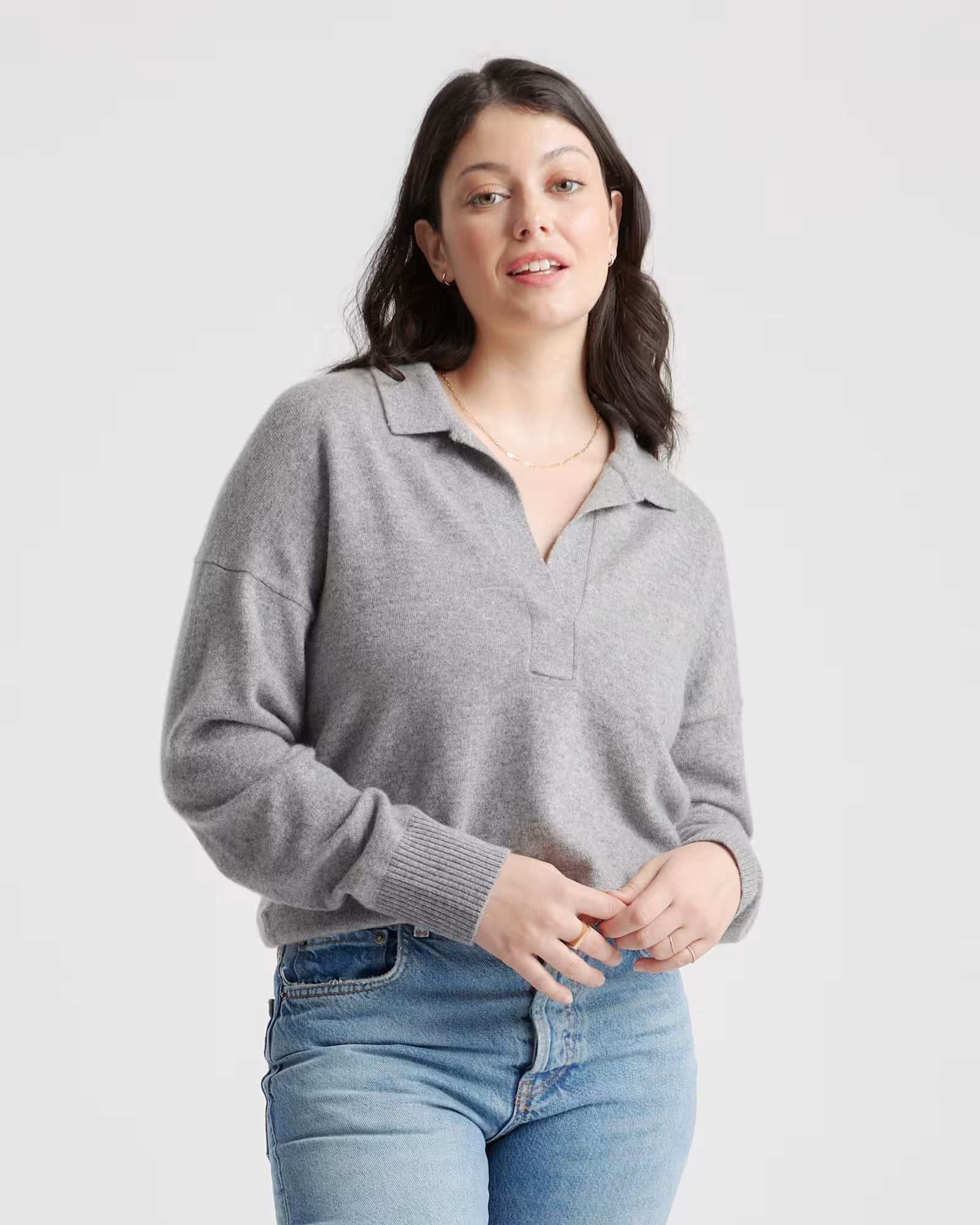 Women's Mongolian Cashmere Polo Sweater | Quince