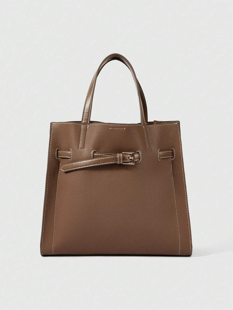 SHECARRY Women's Daily Commute Large Capacity Shoulder Bag | SHEIN