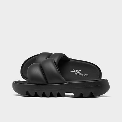 Reebok Women's Cardi B Slide Sandals in Black Size: 8.0 | Finish Line (US)
