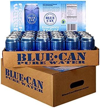 Blue Can Premium Emergency Drinking Water - 12oz 24 Pack | Amazon (US)