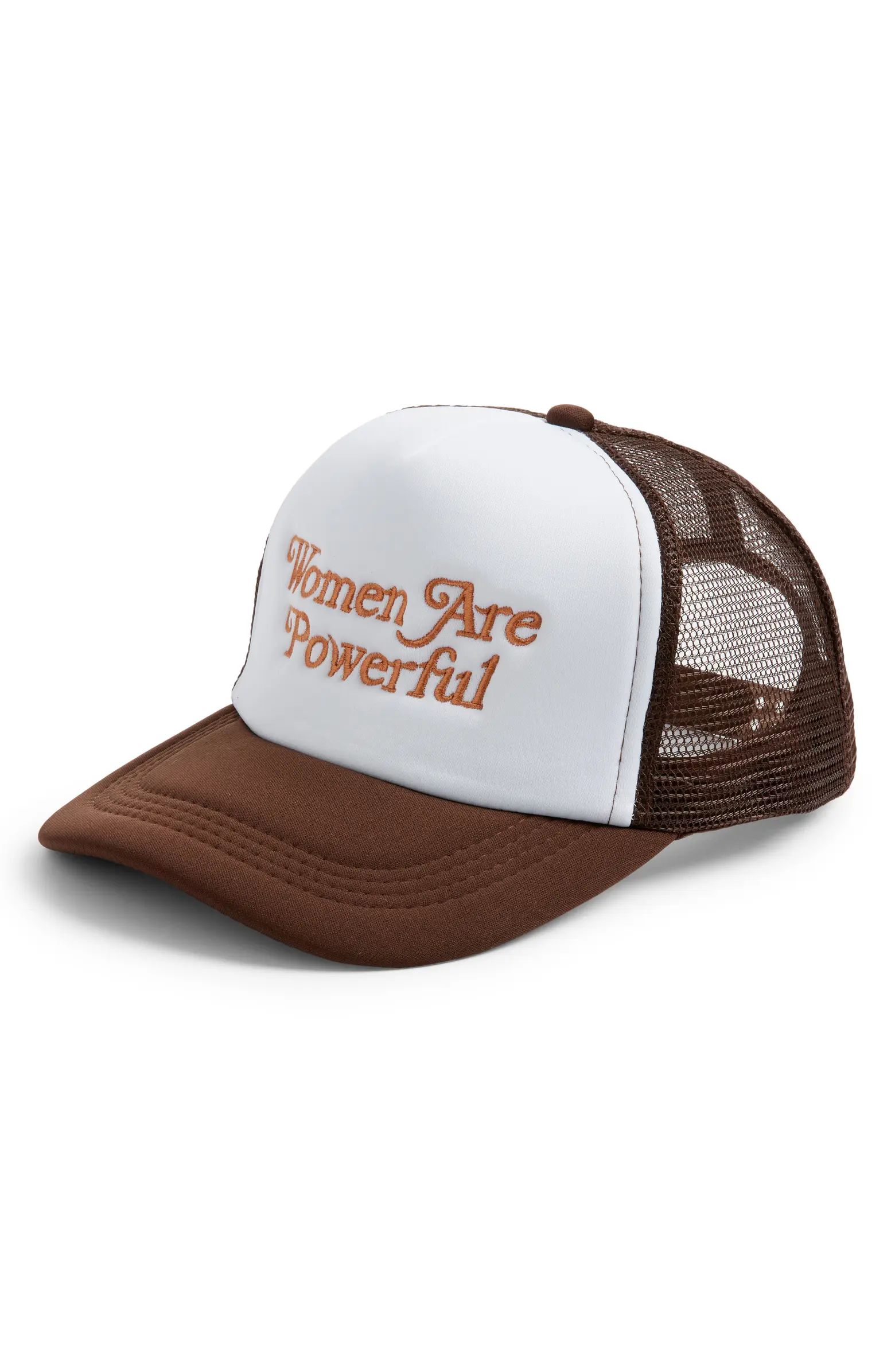 Women Are Powerful Embroidered Trucker Hat | Nordstrom