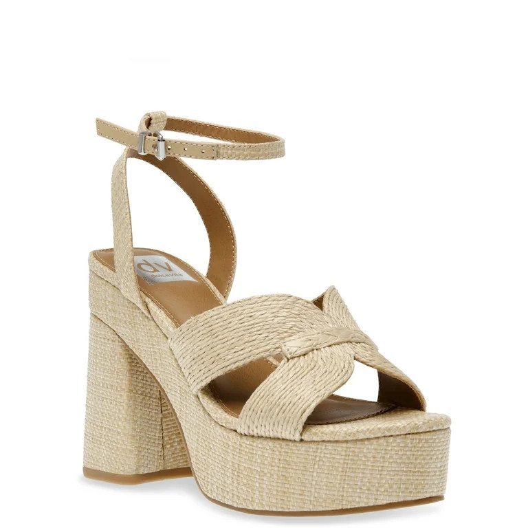 DV Dolce Vita Women's Waylan Platform Raffia Sandal | Walmart (US)